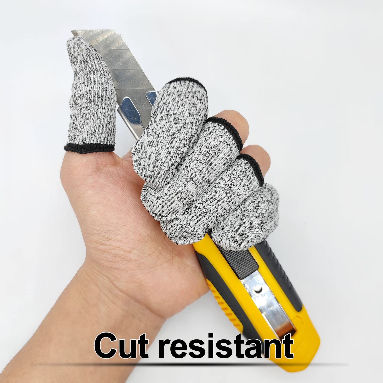 10 Pcs Cut Resistant Finger Cots Protectors Thumb Protectors for Garden Kitchen