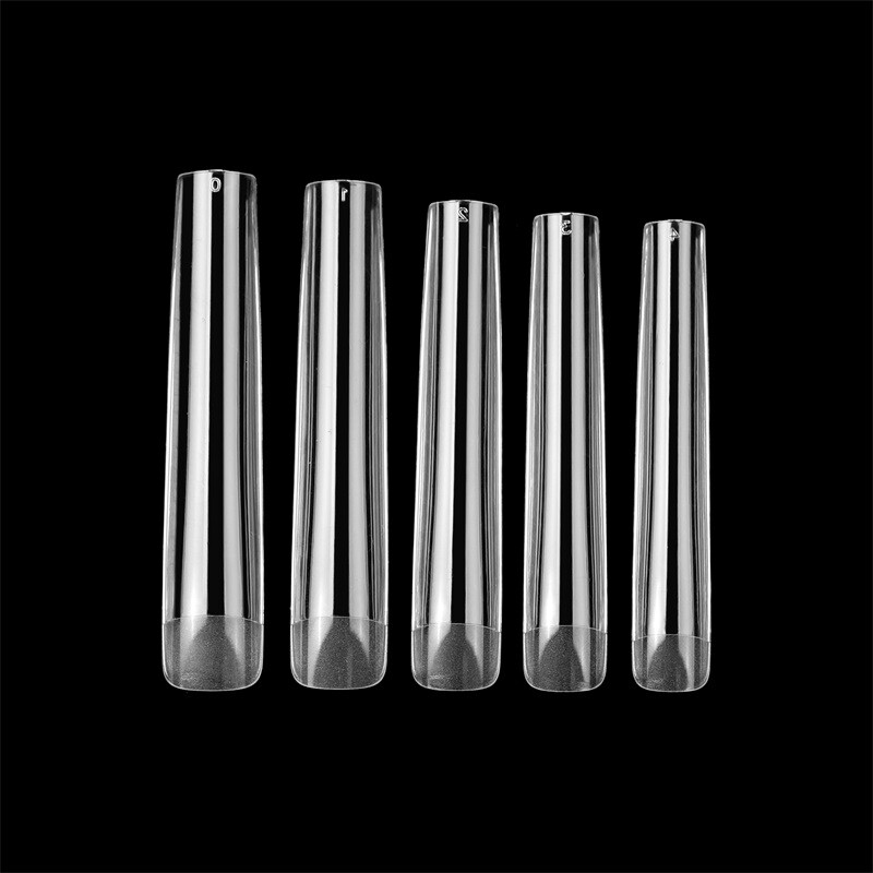 120Pcs/Box 4XL Extra Long Nail Tips Seamless Square Press On Nails