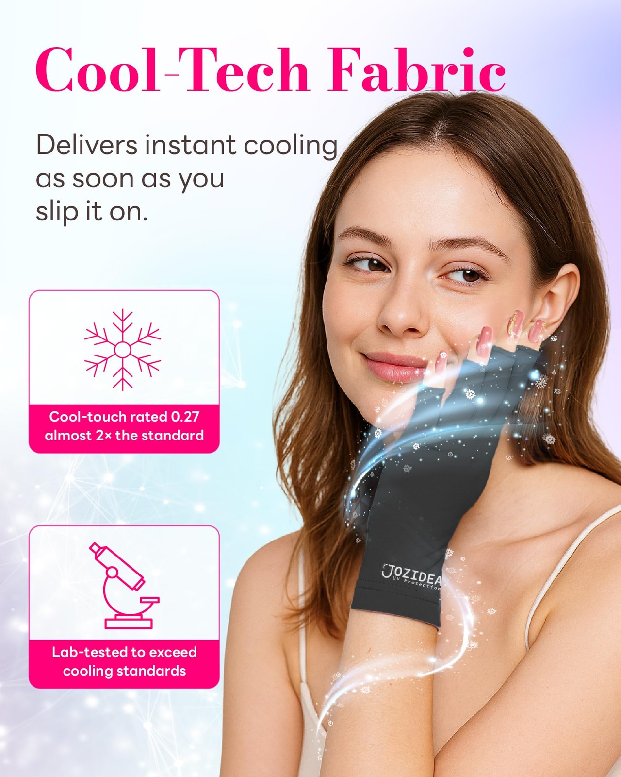 UV Gloves for Gel Manicures – UPF50+ Fingerless UV Light Gloves for Gel Nails