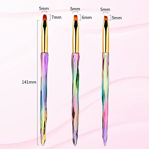 3pcs Nail Clean Up Brushes, Nail Polish Remover Nail Clean Up Brush/3pcs