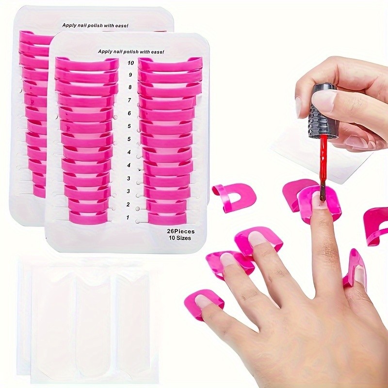 Well-Crafted Reliable Easy to Use 26 Pieces Reusable Nail Art Anti-Fouling Molds