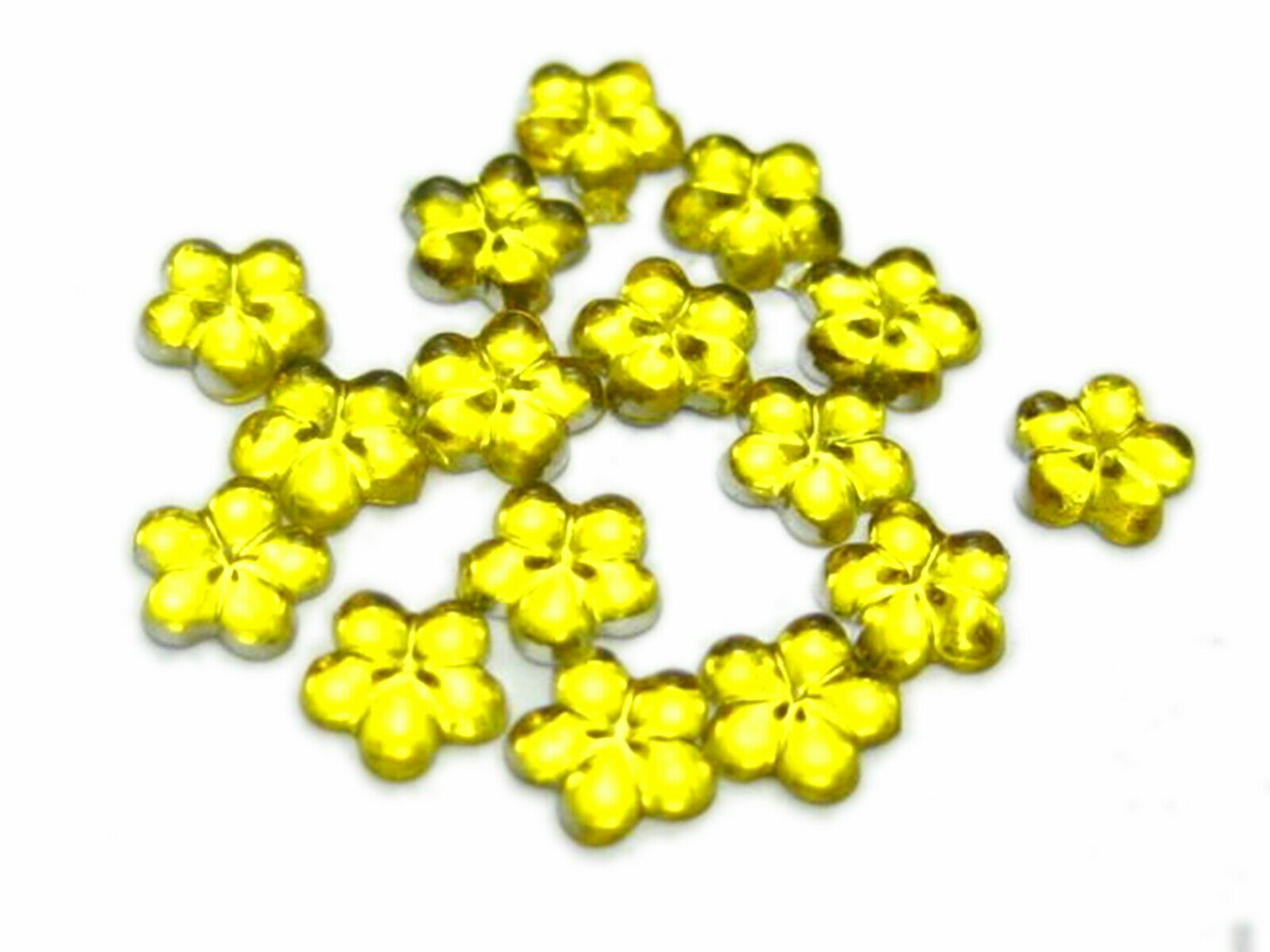 1000 Acrylic FlatBack Mini Flower Rhinestones Gems 4mm Nail Art Tips