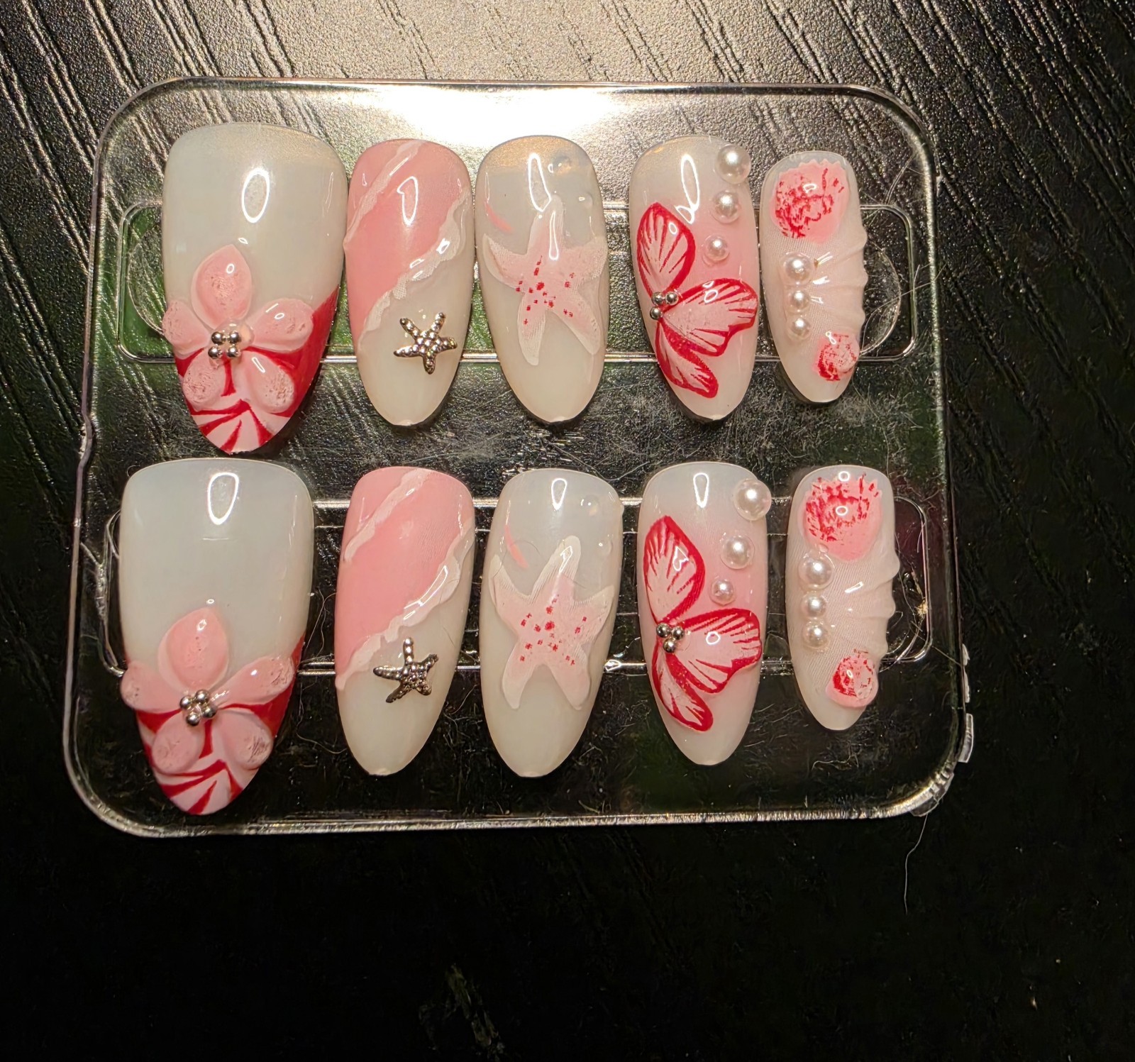Handmade Press-On Nails: Size Medium