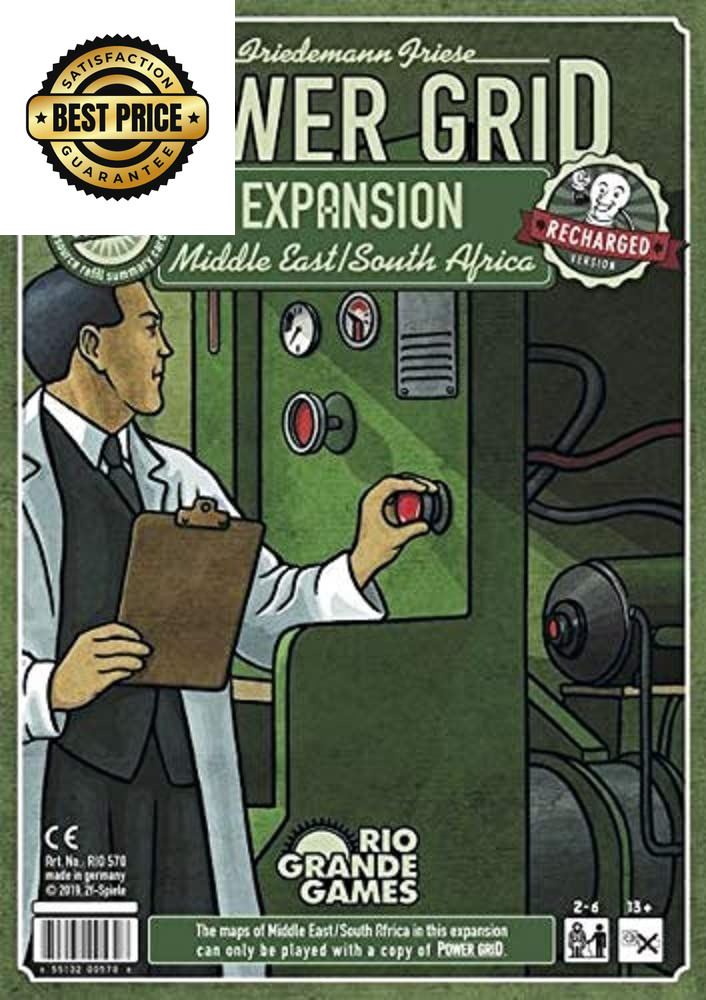Rio Grande Games Power Grid Middle East South Africa Expansion Small, Game