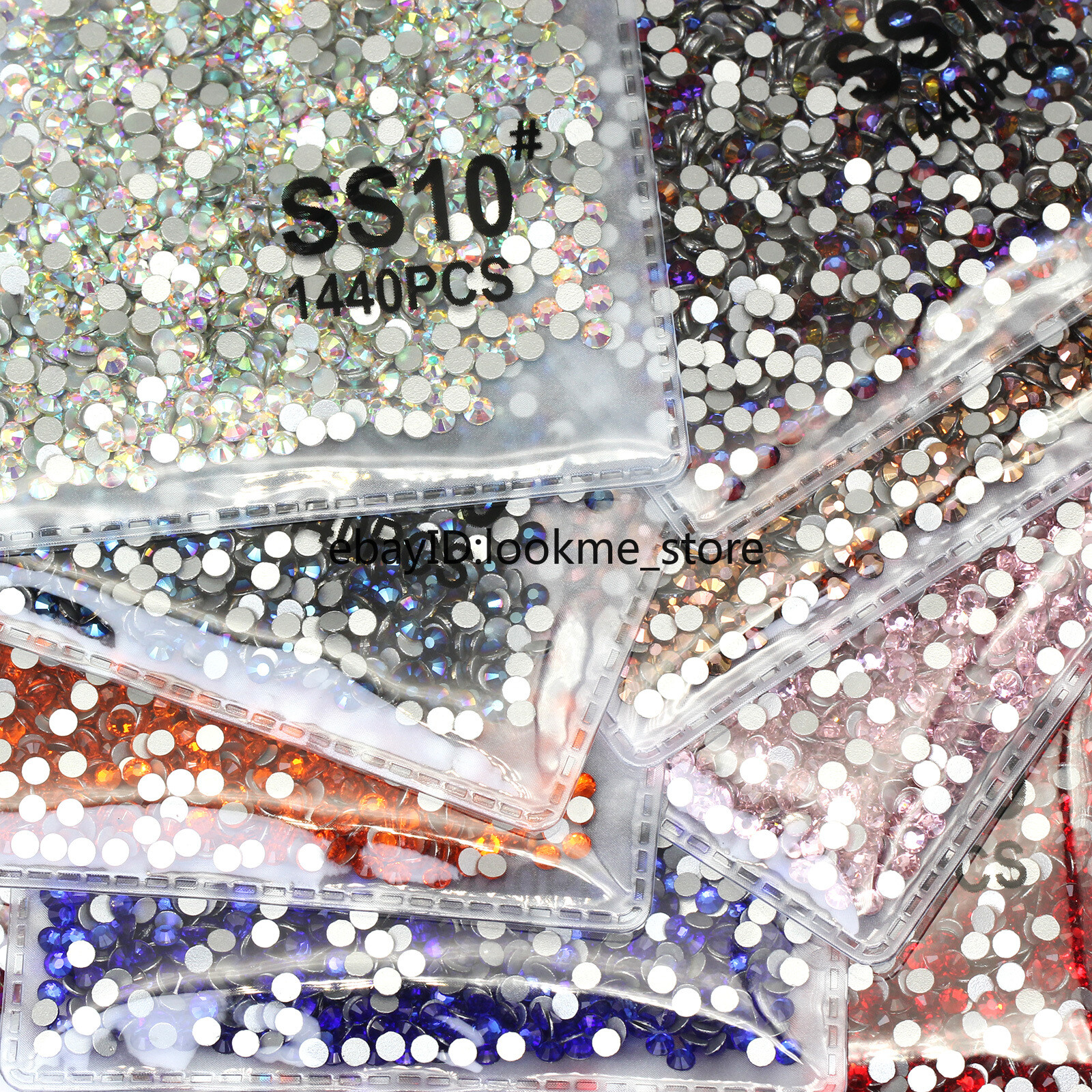 1440p 2.8mm (ss10) Crystal Glass Rhinestones Flatback Gems Nail Art Crafts Decor
