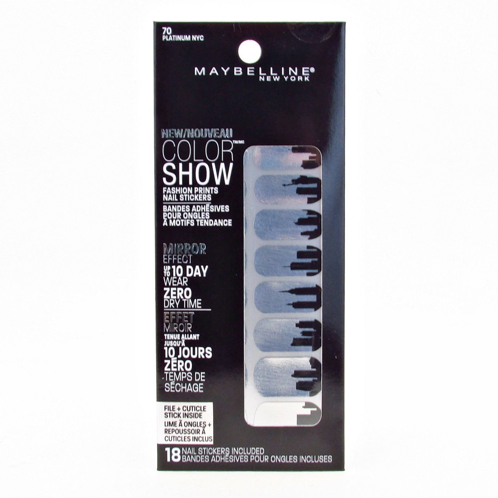 Maybelline Color Show Fashion Prints Nail Stickers Nail Stickers – 2 pk of 18