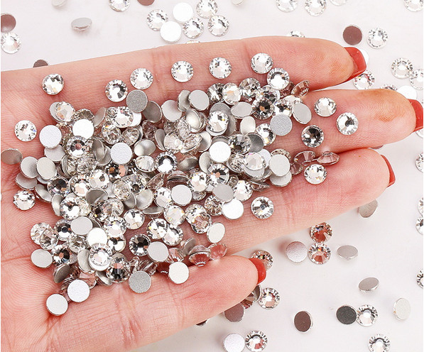 1440pcs/Lot 3D Nails Decoration Glitter Nail Art Rhinestones Flatback Crystals