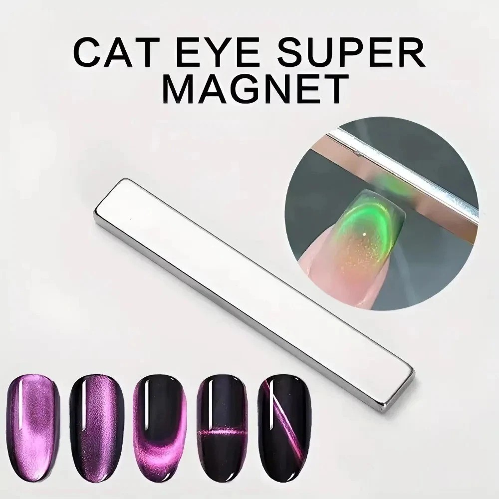 2PCS Nail Art Magnetic Pen 3D Cat Eye Dual End Magnet Wand Manicure Tool