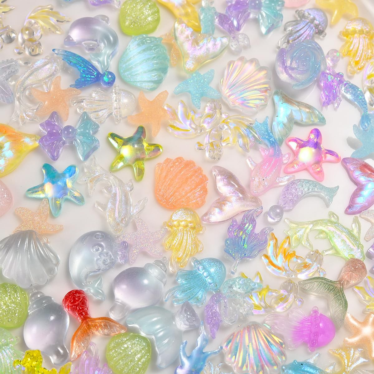 300Pcs Ocean Mini Resin Animals, Sea Figures to Hide, Bulk Tiny Animal Figuri…