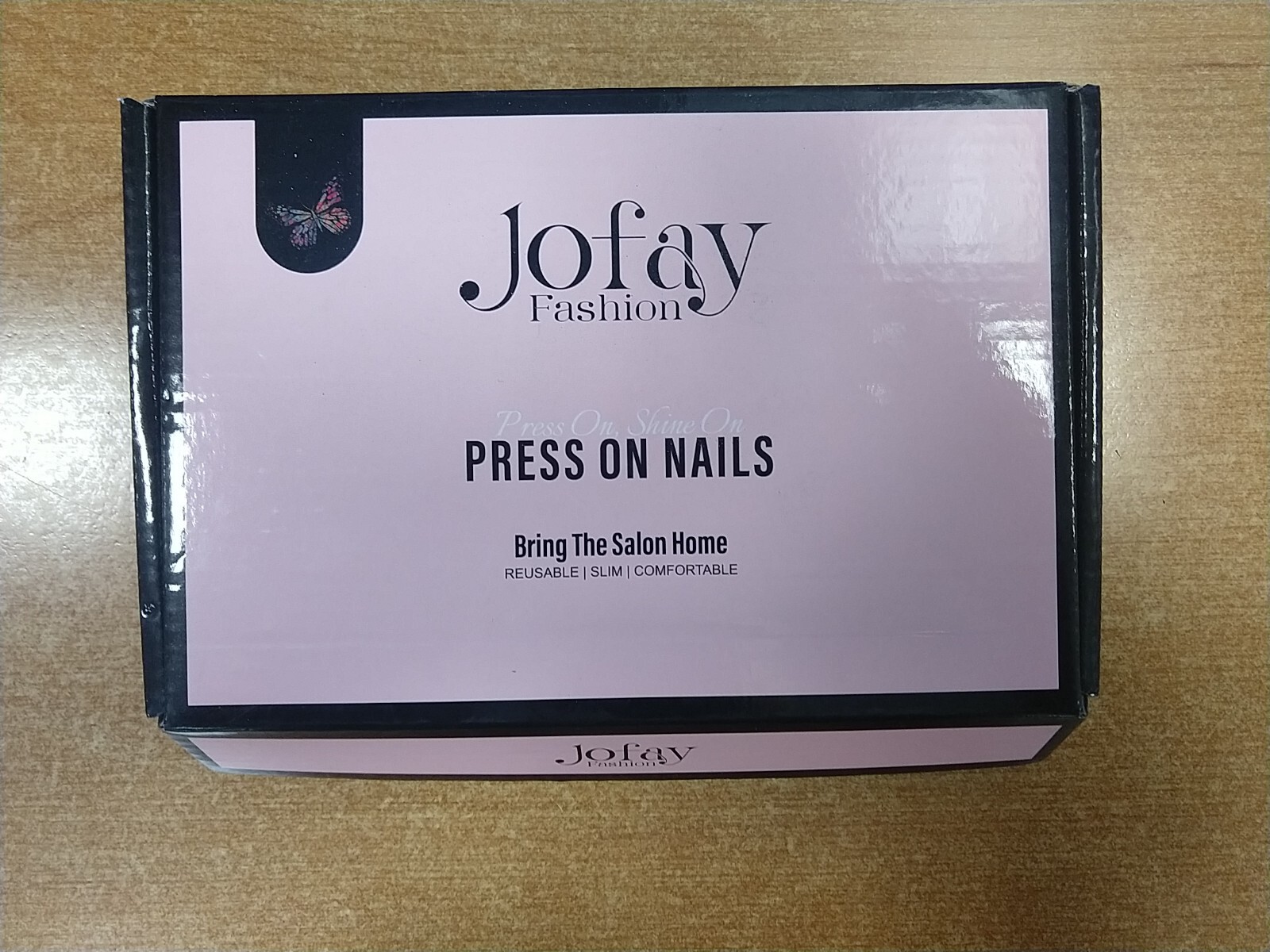2 Pack: JOFAY Fashion Press On Nails – Square & Almond, Solid & French E2D