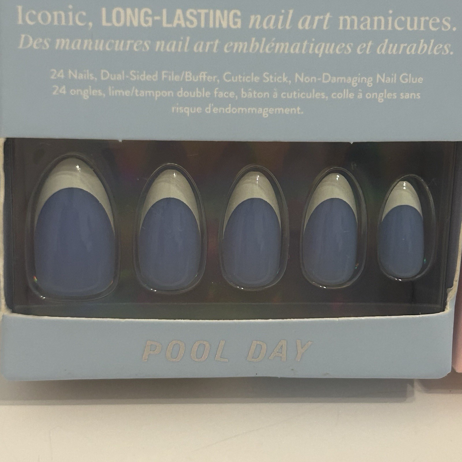 New Lot Of 2 Chillhouse Chill Tips Nail Art Press-Ons Gone Riding Pool Day