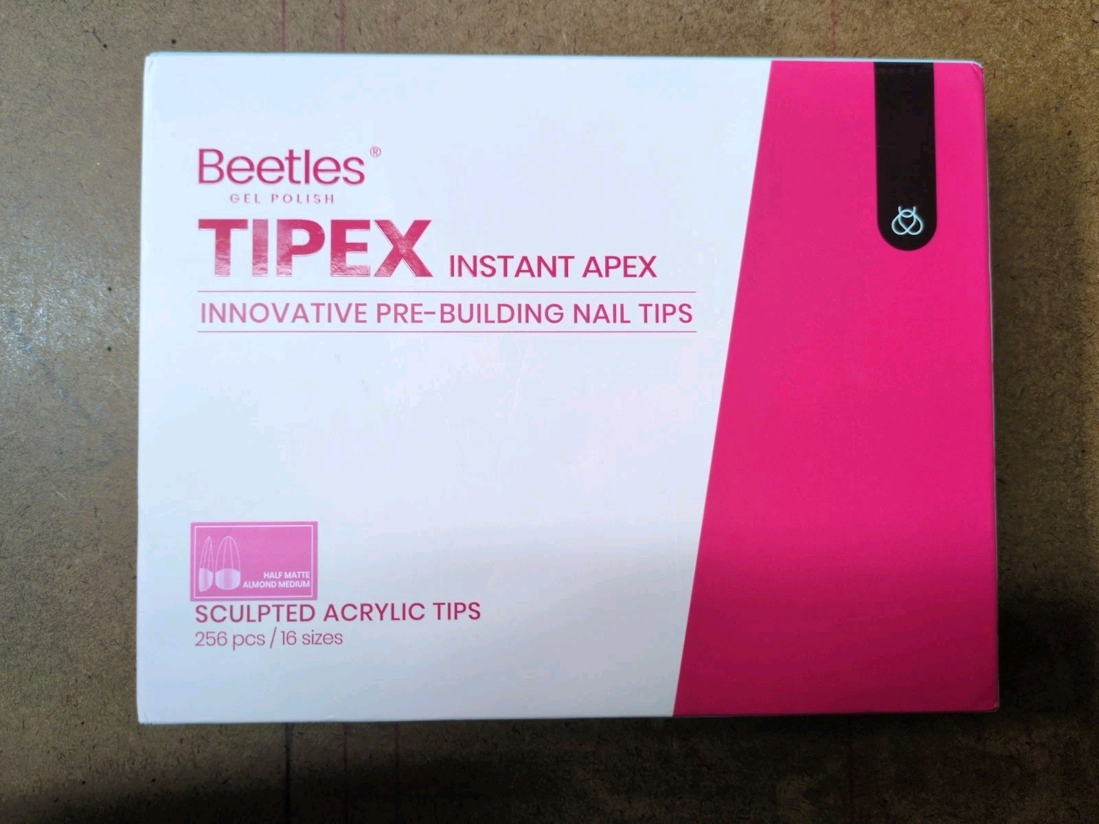 Beetles Gel Polish Tipex Lite Sculpted Acrylic Tips 256 pcs / 16 Sizes SET OF 2
