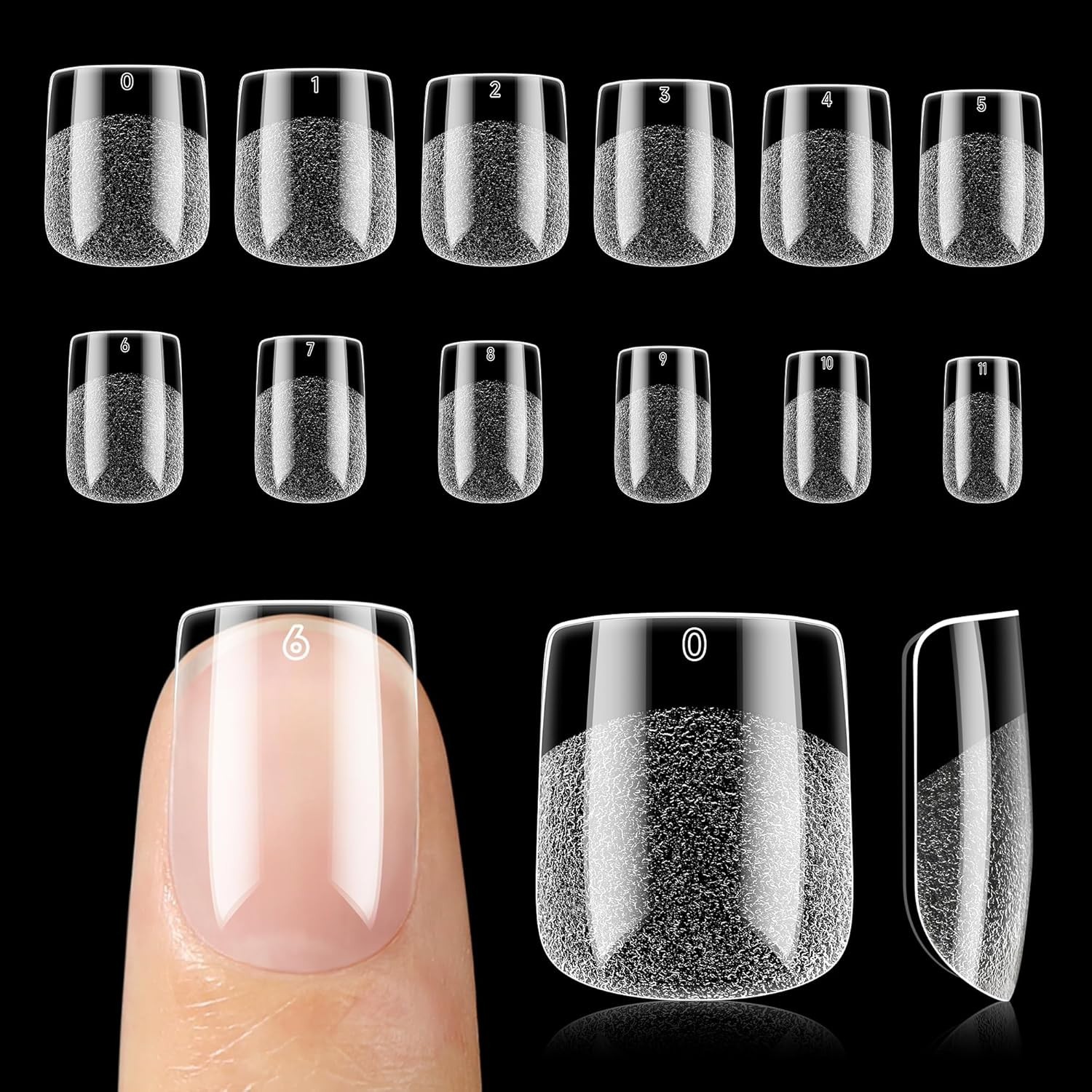 Breathable Gel Nail Tips – 120 PCS Full Cover, Perfect for Elegant DIY Manicures