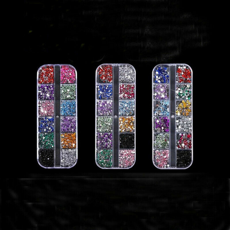 3000pcs Teardrop Nail Art Gems Rhinestones Decoration for UV Gel Acrylic Fashion