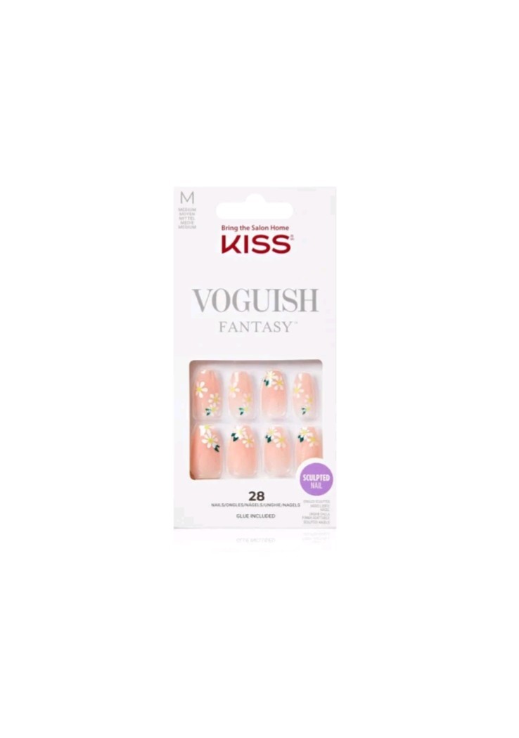 Kiss Voguish Fantasy Press On Nails Light Nude 28 Ct Ready To Wear Manicure FV23
