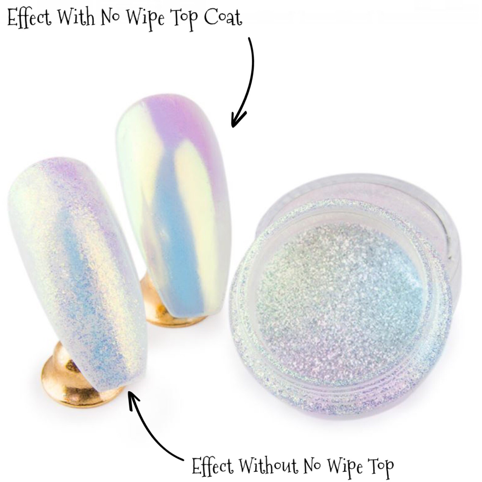 AURORA CHROME POWDER NAIL AB Unicorn MERMAID MIRROR Effect RAINBOW Opal (um)