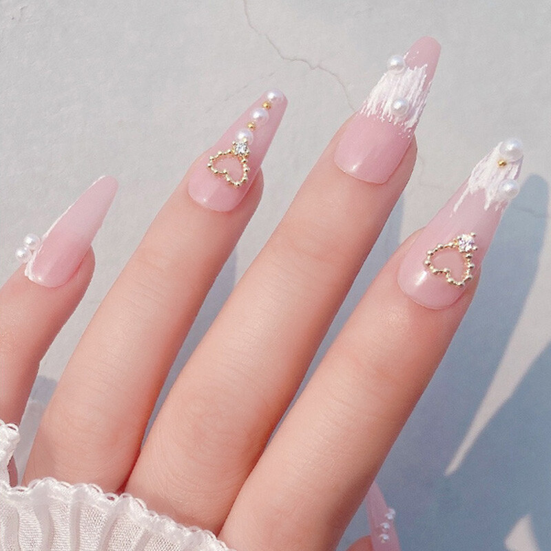 2pcs DIY Heart Butterfly Nail Art Decor Zircon Jewelry 3D Nail Art Rhinestones ⇓