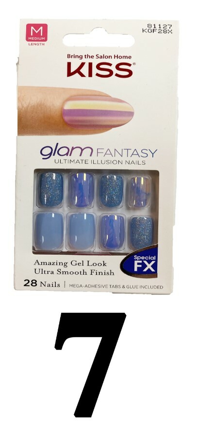 Kiss Salon Glam Fantasy Nails Special FX 28 Illusion Press On Nails Medium, Long