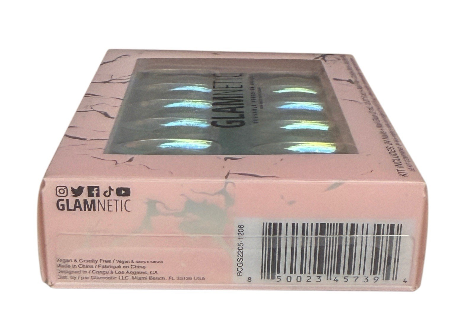 Glamnetic Stardust Medium Holographic Almond Press-On Nails Vintage Pkg ~ SEALED