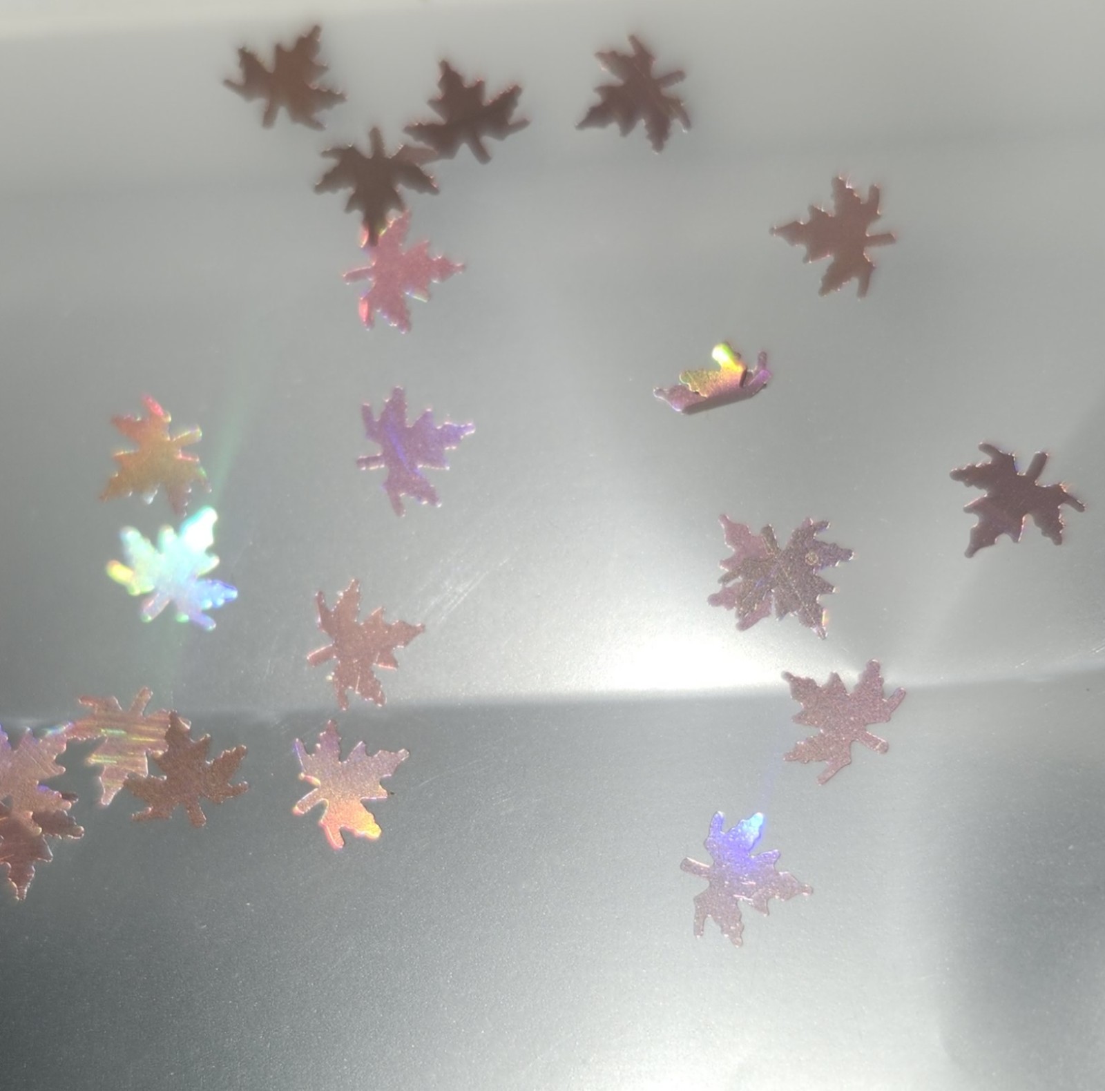 Maple Leaf Nail Glitter Sequins Holographic Laser Butterfly Heart Flakes 1tsp