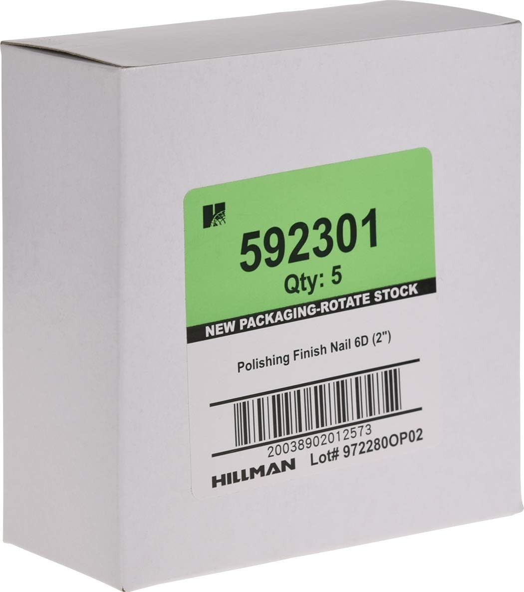 60-Piece Polished Finishing Nails 6D x 2″ – Ideal for Cabinetry and Molding