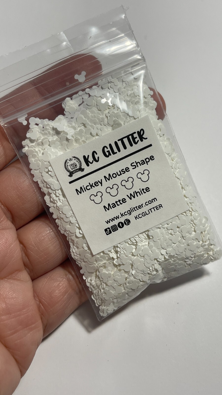Solvent Resistant MICKEY MOUSE shape Glitter Nail Art Face Craft epoxy US Seller