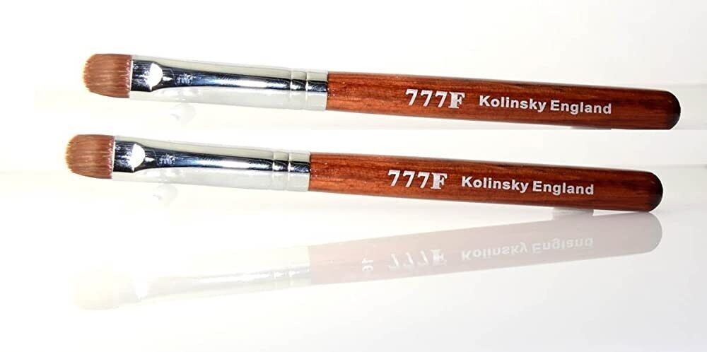2xManicure & Pedicure French Brush – 777F Red Wood Handle size #10