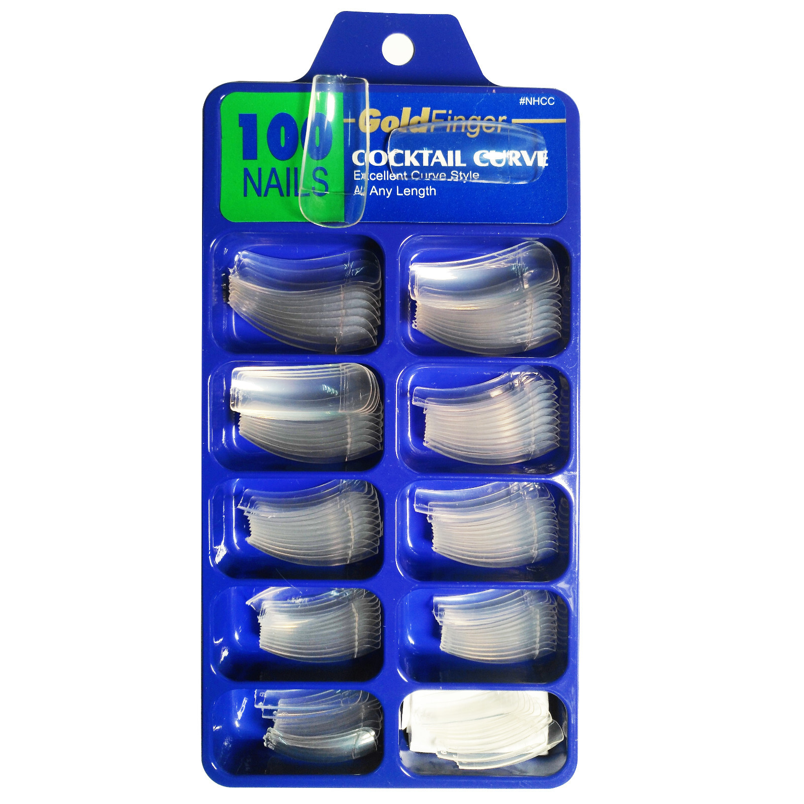 100pcs Acrylic French Nail Tips Clear/Natural/White For Nail Art