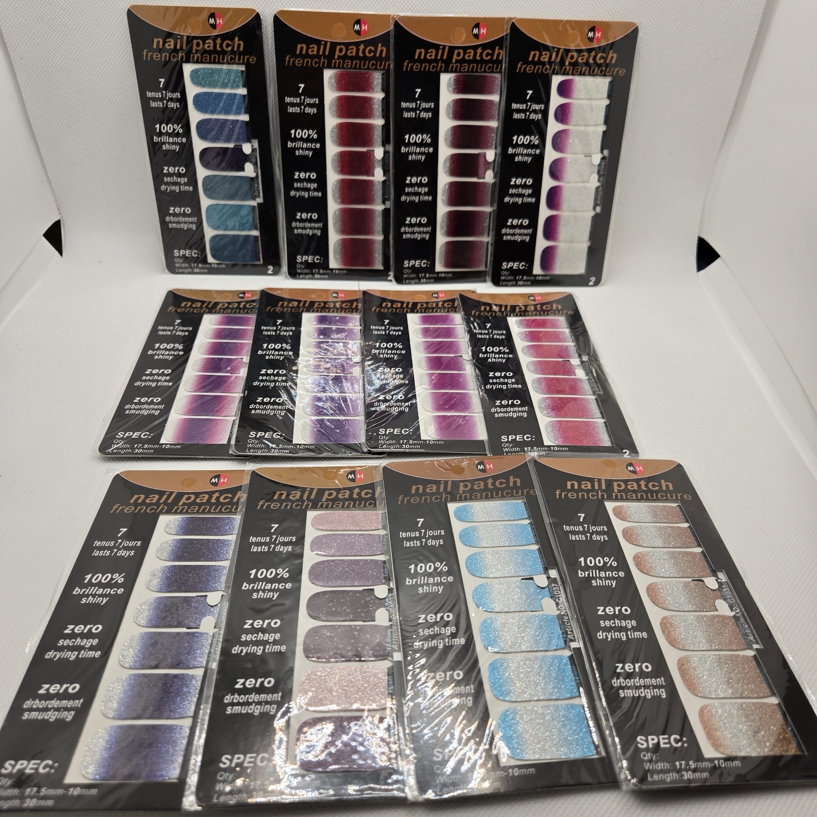 French Manucure Nail Patch New 12 packages New Nail Stickers
