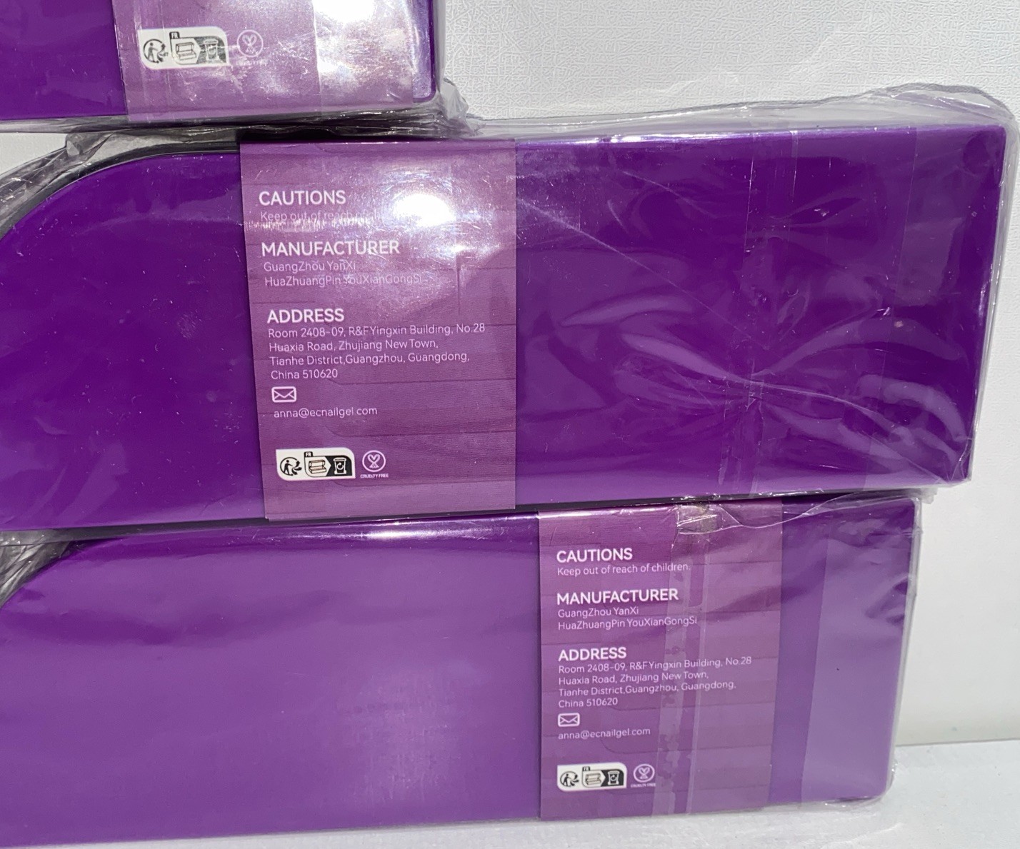 Lot Of 5-Boxes Gelike ECSoft Gel Nail Tips Extra Short Square /Damaged Packaging