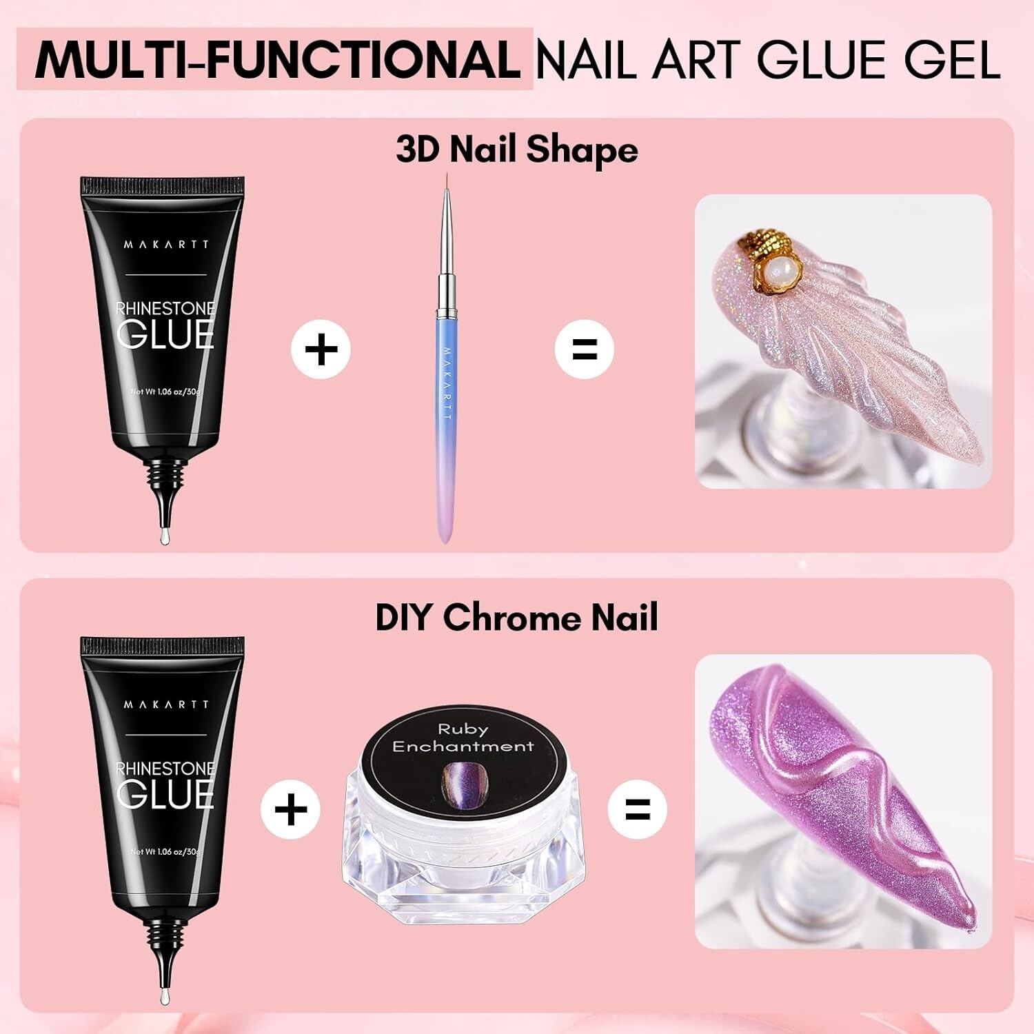Odor-Free 60ml Nail Rhinestone Glue – Perfect for All Nail Embellishments