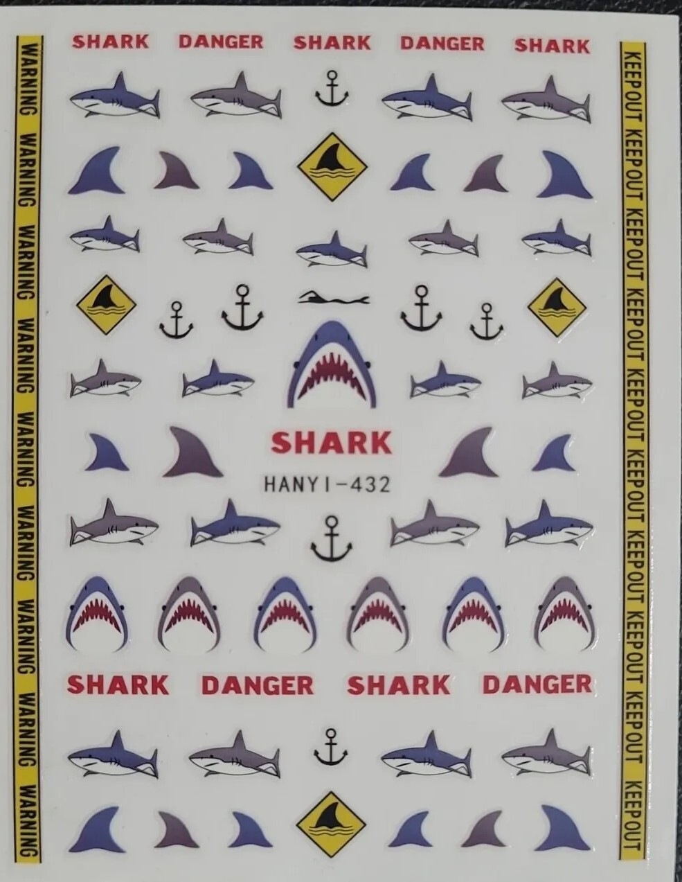 Shark Nail Art Stickers