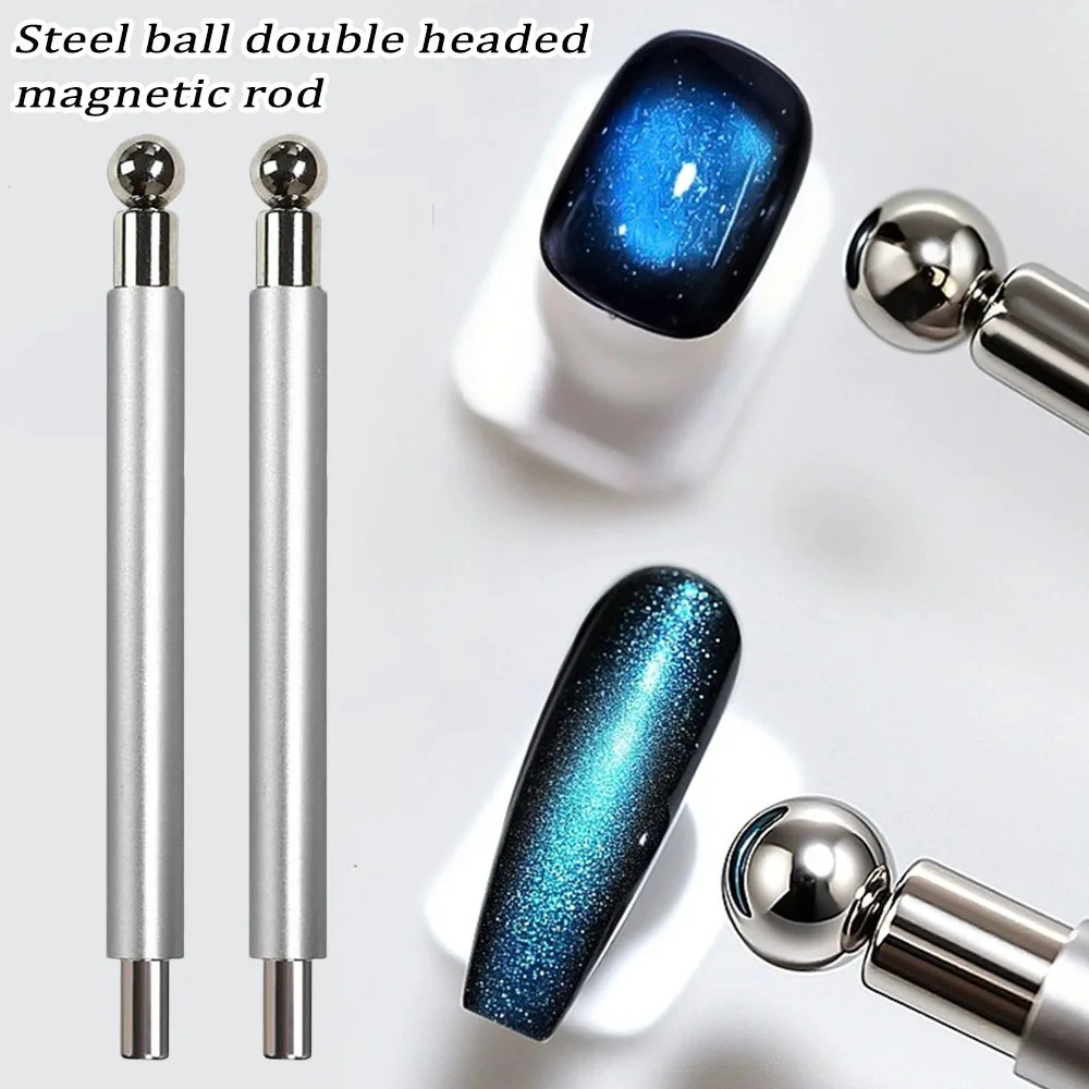 Round Steel Magnetic Stick Double Head Cat Eye Magnet Pen Nail Tool