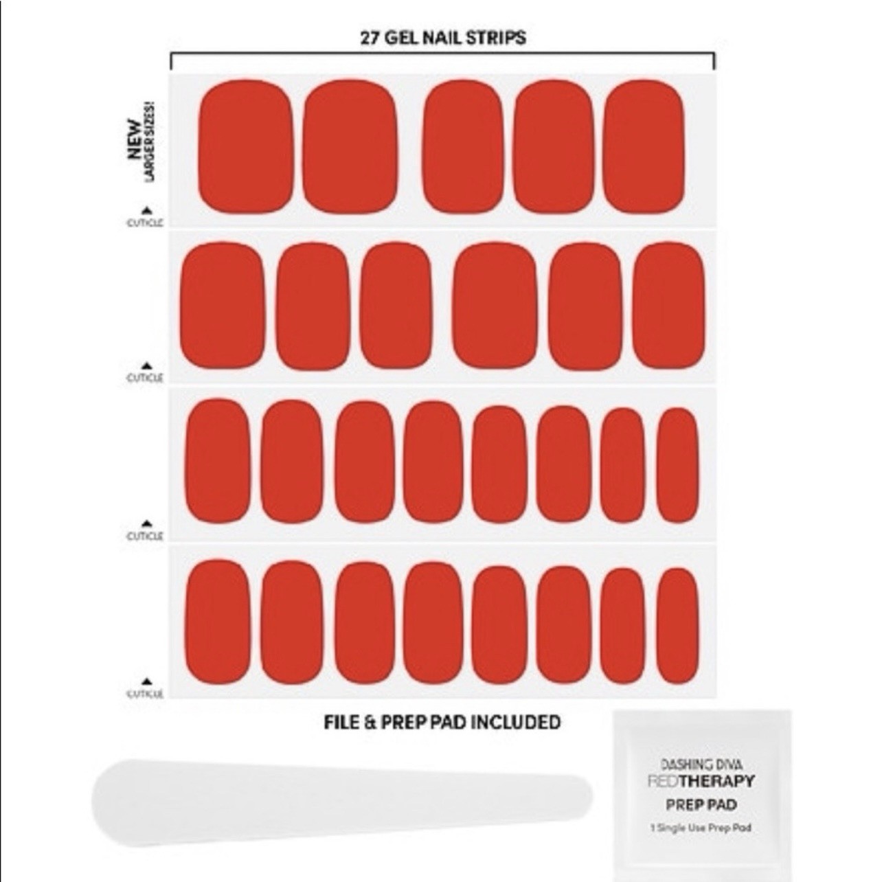 Dashing Diva Gloss Ultra Shine Gel Nail Strips Poppy Power Aug Sale