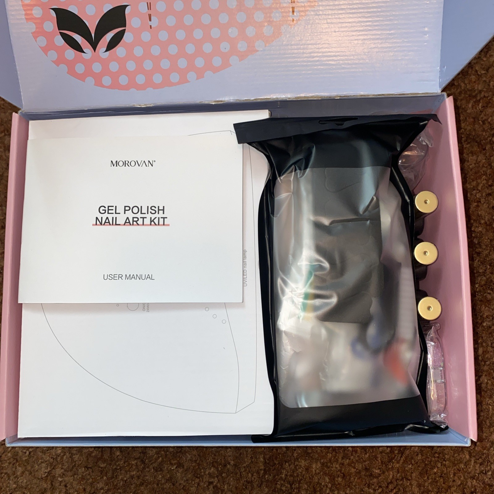 Morovan Professional Nail System Nail Gel Polish Kit GM46