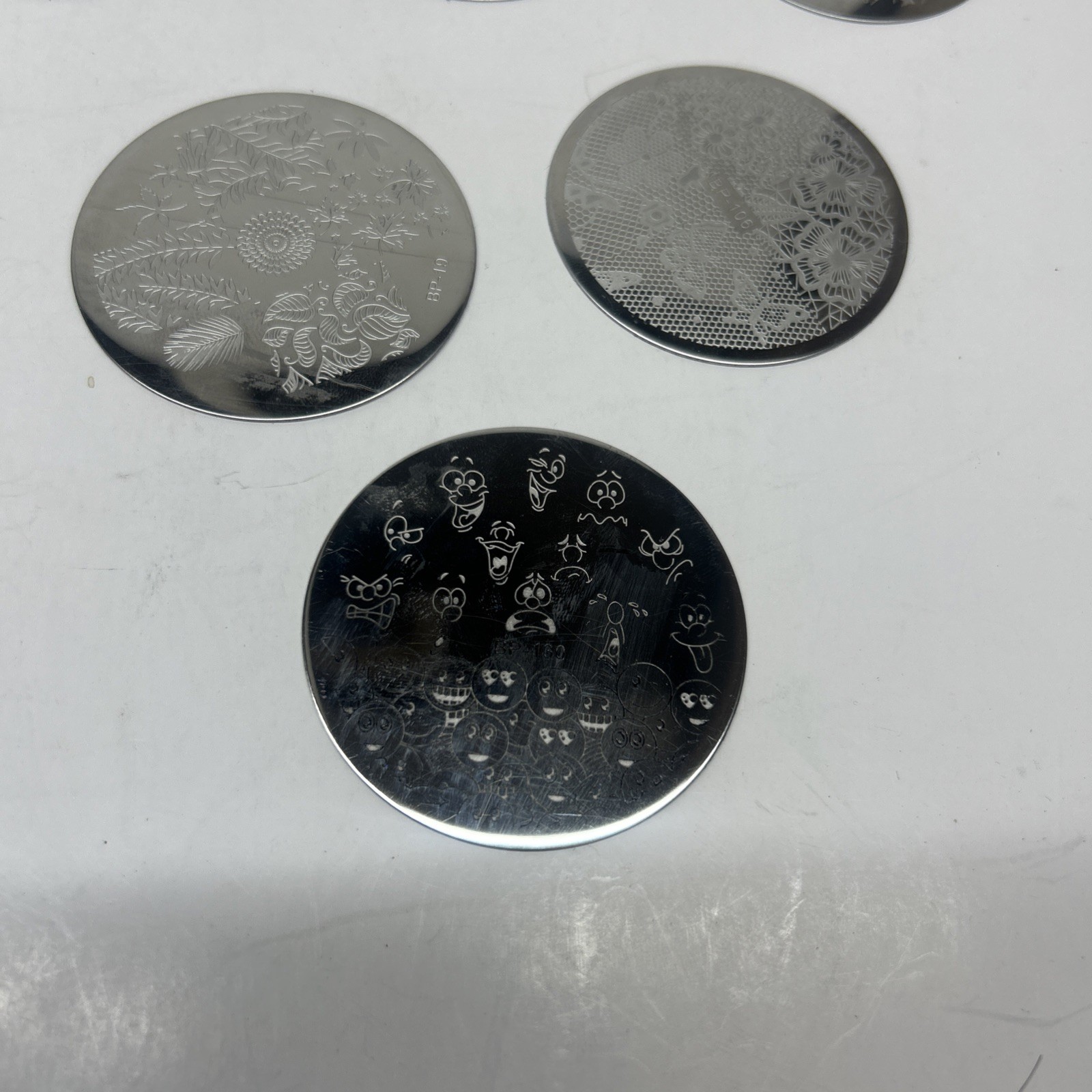 3 Whats Up Nail Stamping Plates Stainless Steel A011 Nature, B034 Abstract, B039