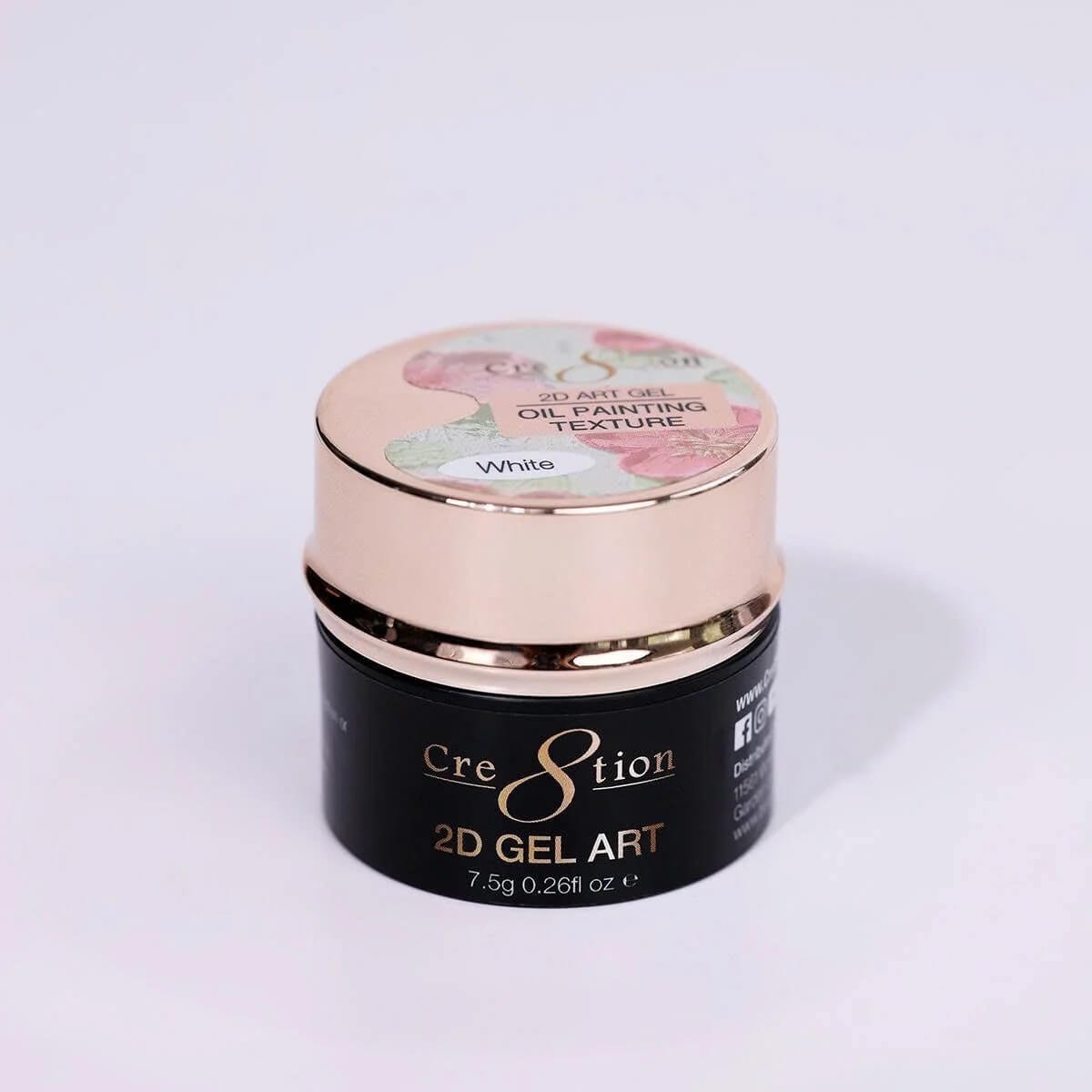 Cre8tion 2D Gel Art 0.26 oz Oil Painting Texture – White