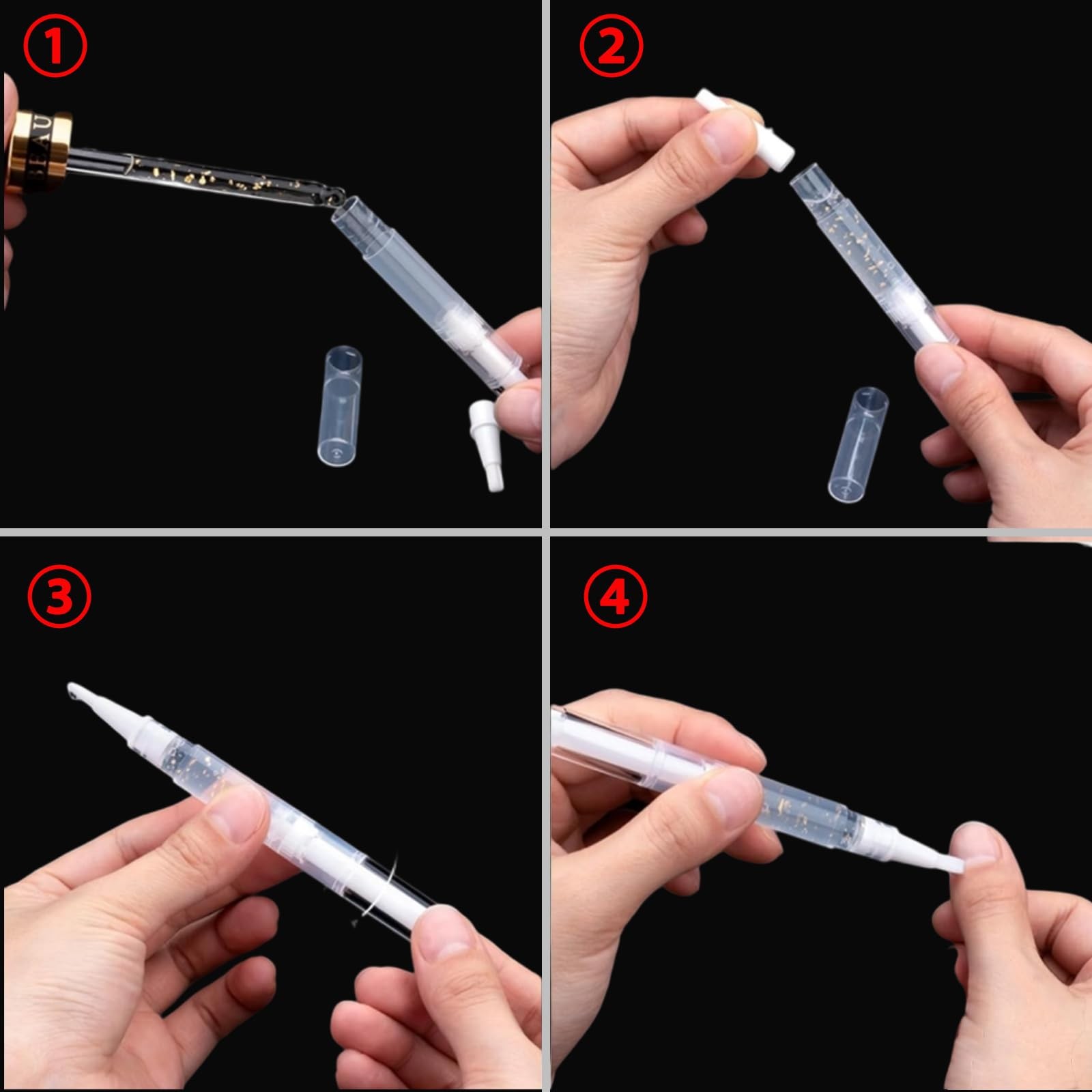 10 Pack Empty Cuticle Oil Pens,Nail Oil Pen Twist Pen Cosmetic Container, Bru…
