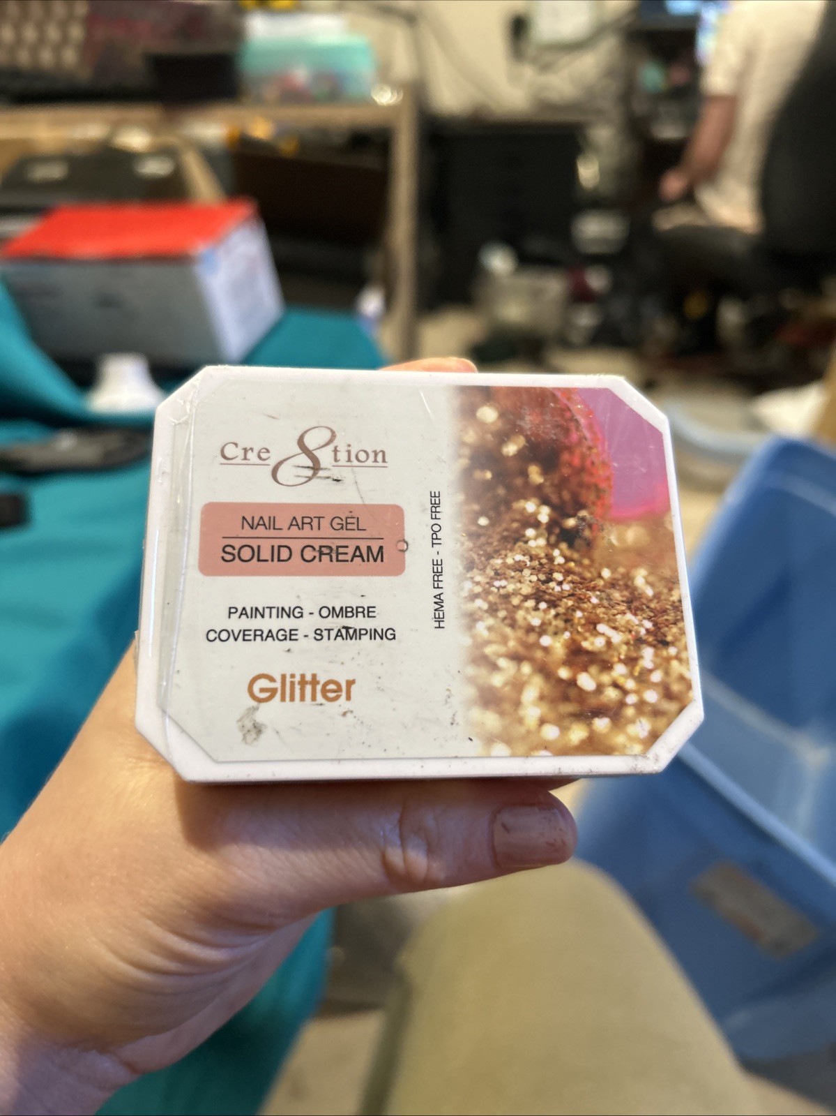 Nail Art Gel Solid Cream Glitter Cre8tion