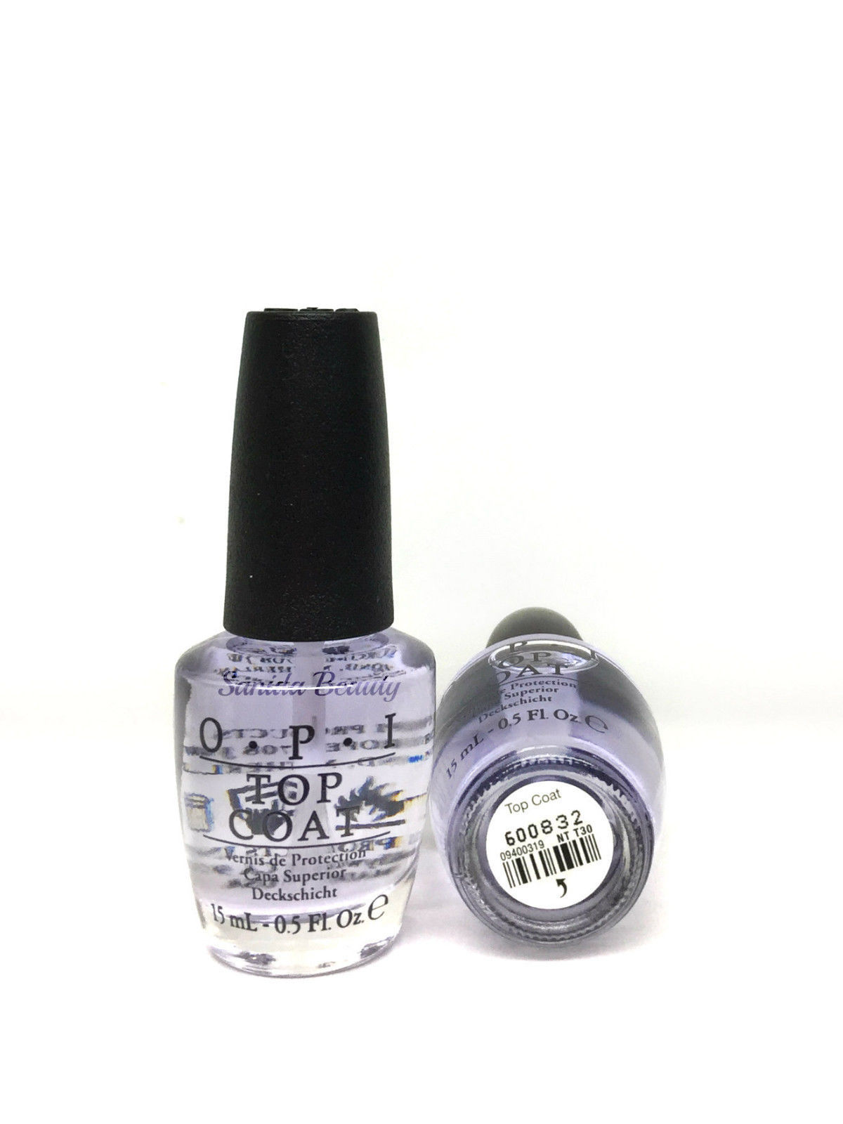 OPI Nail Lacquer DUO 0.5oz/15ml- NTT10 Base Coat and NTT30 Top Coat Natural Nail