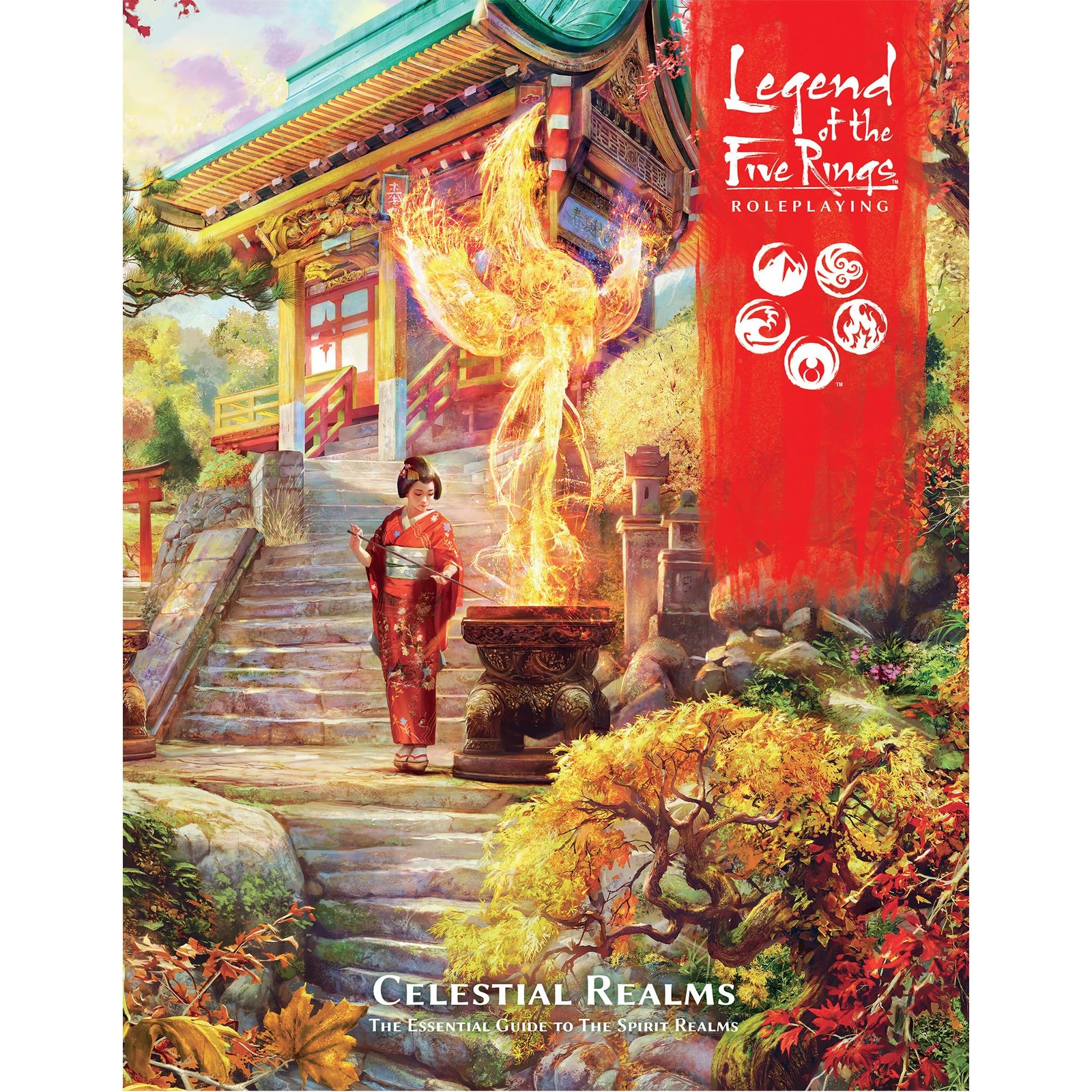 Asmodee Legend of The Five Rings Roleplaying Game Celestial Small, Multicolor