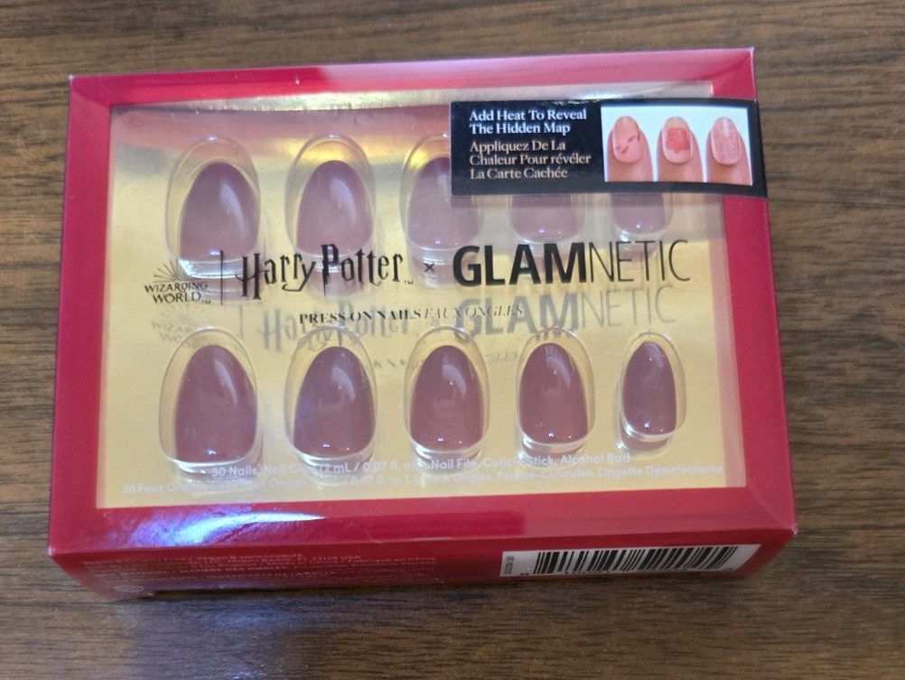 Harry Potter Glamnetic Press On Nails- Marauder’s Map -set of 30 nails