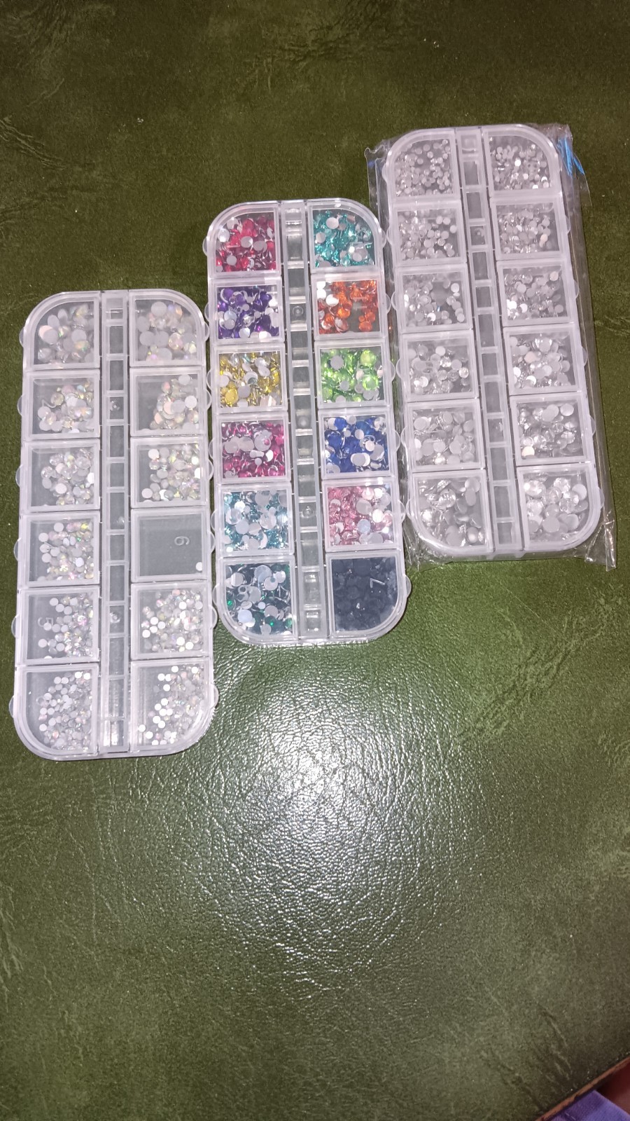 Nail Kit Includes Colorful Foils, Nail Accents In Blue, Silver, Clear, Multiple