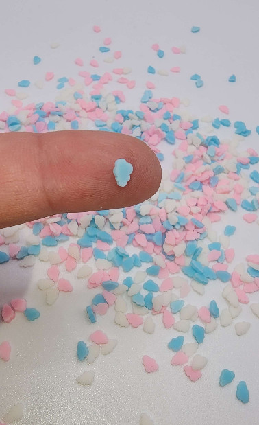 Bulk / Cloud Shaped Polymer Clay/Nail Art designs/Resin mix in/us seller
