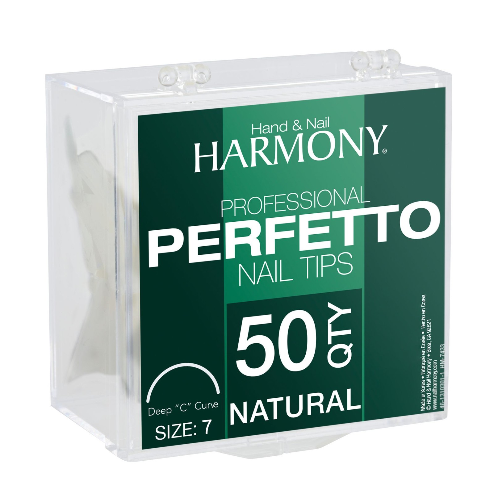 Gelish 50ct Perfetto Nail Tips Natural Size 7, 50 Count – 1310307