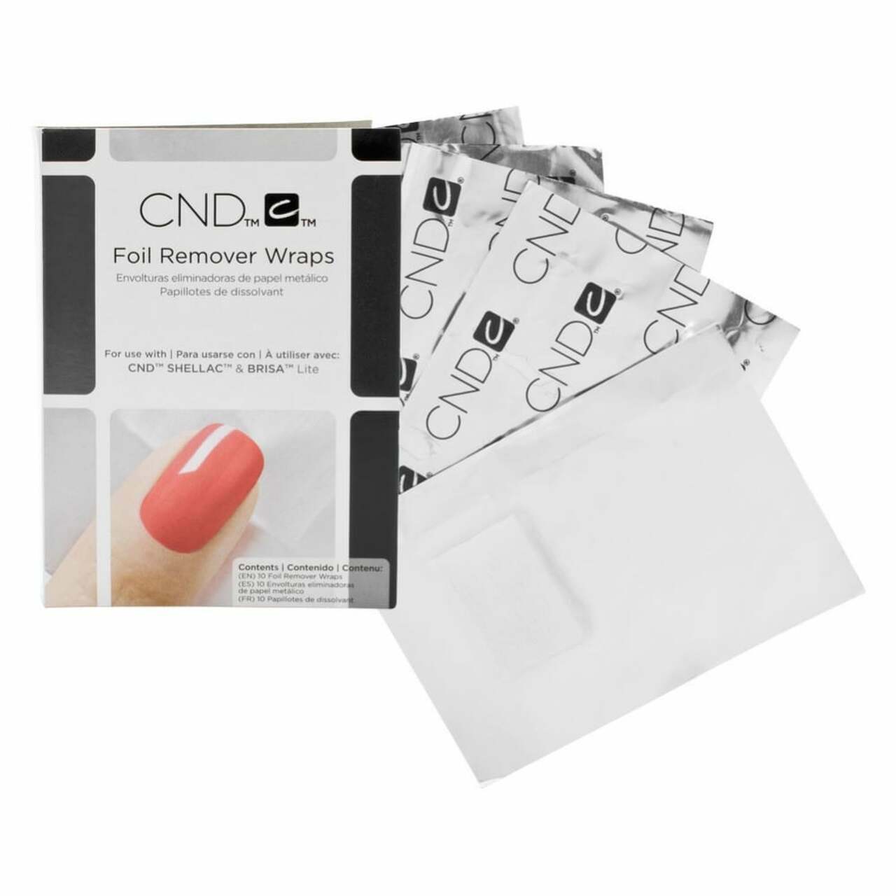 CND Foil Remover Wraps To Use With Shellac & Brisa Lite – 4 packs