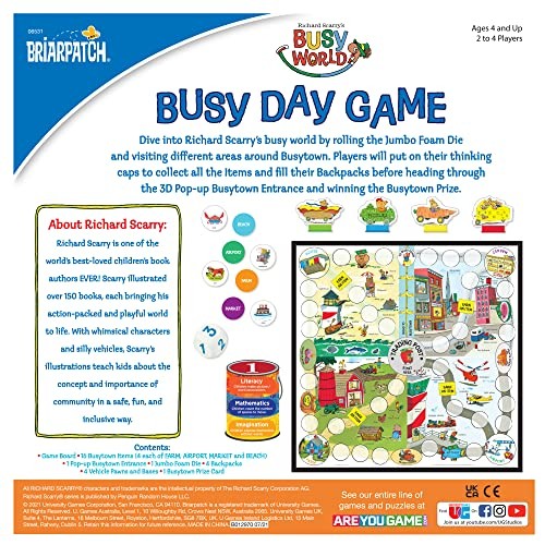 Briarpatch, Richard Scarry’s Busy Day 2.5 x 15.5 x 10.5 inches, Multicolor