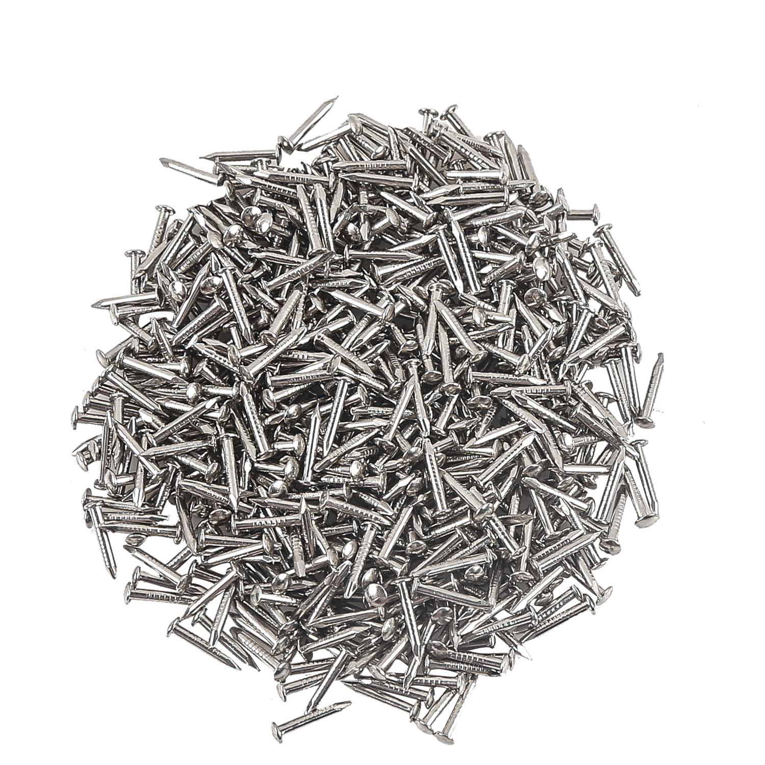 newlng Nails 500Pcs Round Head 1x10mm Silver