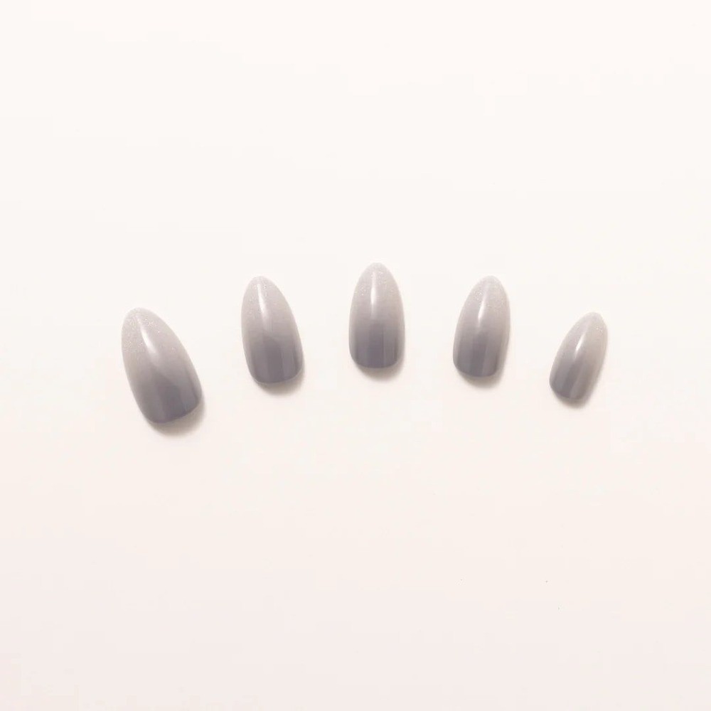 Nail Reformation Gray Ombre Almond Press On Nails 32 Piece Set