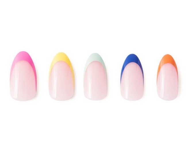 Glamnetic Reusable Press On Nails SPRINKLES 24 Nails, Glue, File, Stick, Alcohol